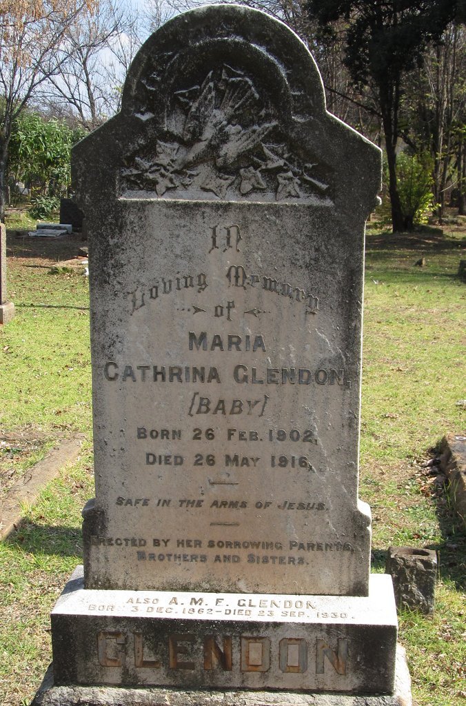 GLENDON A.M.F. 1862-1930 :: GLENDON Maria Cathrina 1902-1916