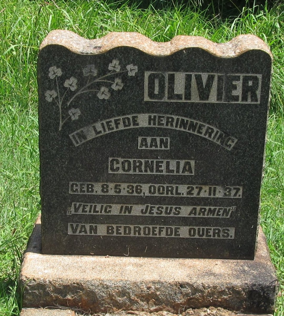 OLIVIER Cornelia 1936-1937