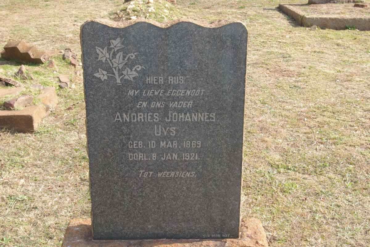 UYS Andries Johannes 1869-1921