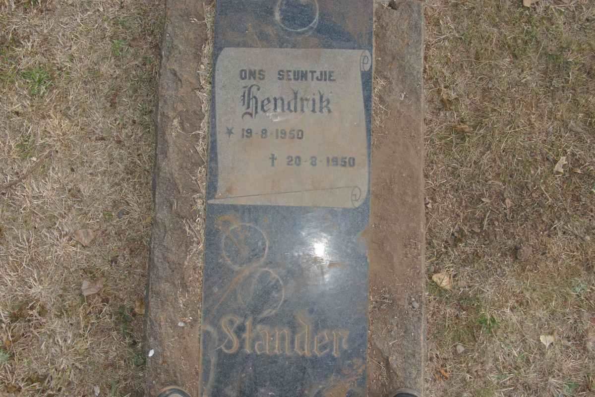STANDER Hendrik 1950-1950