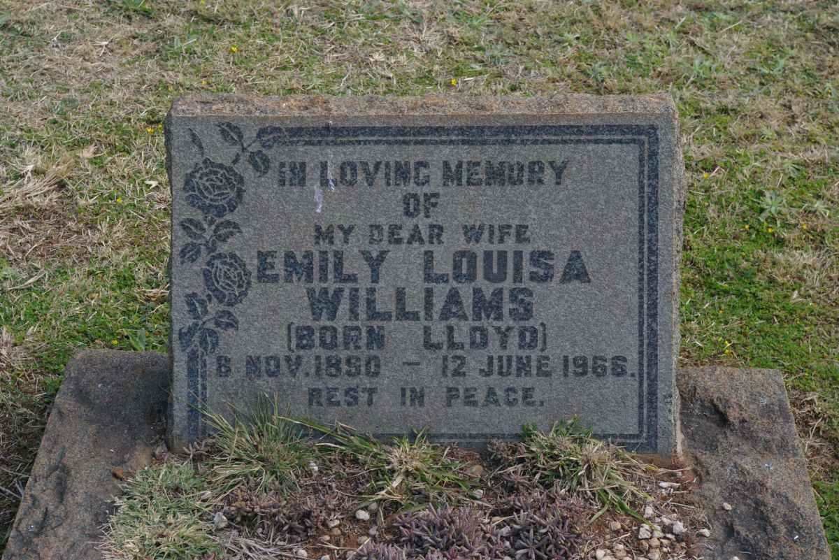 WILLIAMS Emily Louisa nee LLOYD 1890-1966