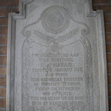 MARAIS P.J. -1937