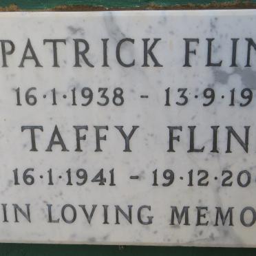FLINN Patrick 1938-1999 &amp; Taffy 1941-2006