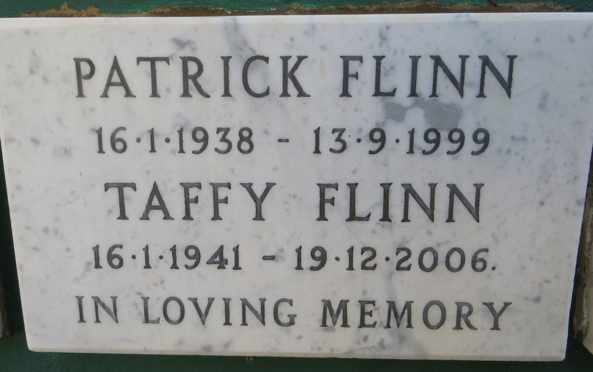 FLINN Patrick 1938-1999 &amp; Taffy 1941-2006
