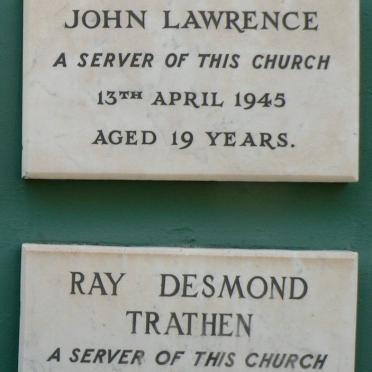 LAWRENCE John -1945 :: TRATHEN Ray Desmond -1956