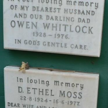 MOSS D. Ethel 1924-1977