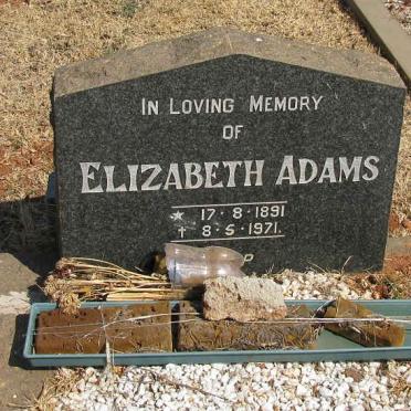 ADAMS Elizabeth 1891-1971