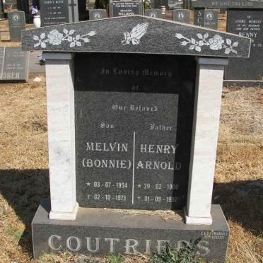 COUTRIERS Henru Arnold 1900-1932 :: COUTRIERS Melvin 1954-1973