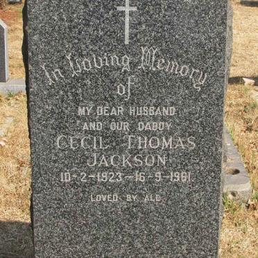 JACKSON Cecil Thomas 1923-1961