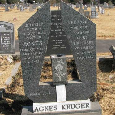 KRUGER Agnes 1923-1962