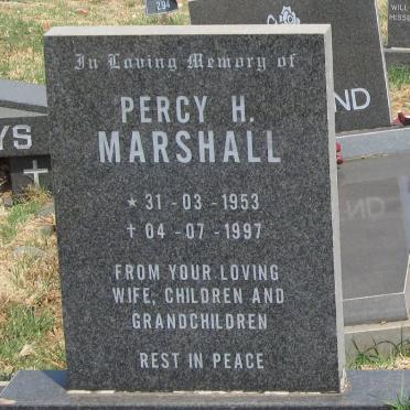 MARSHALL Percy H.  1953-1997