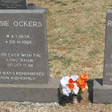 OCKERS Rosie 1908-1966 :: OCKERS Rachel 1934-1984