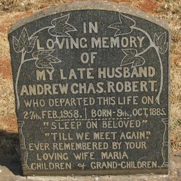 ROBERT Andrew Chas. 1885-1958