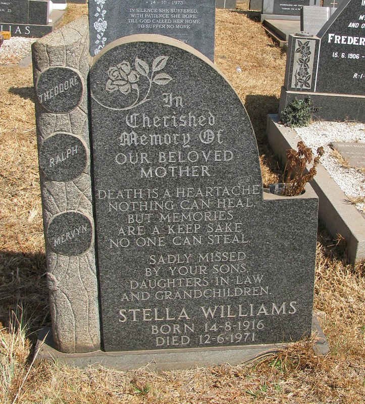 WILLIAMS Stella 1916-1971