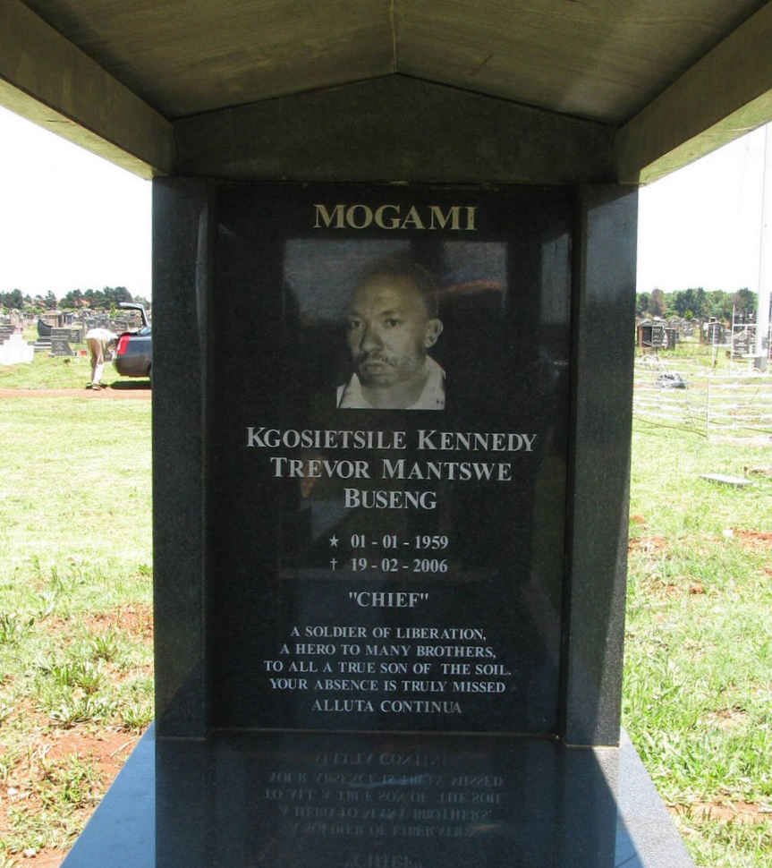 MOGAMI Kgosietsile Kennedy Trevor Mantswe Buseng 1959-2006