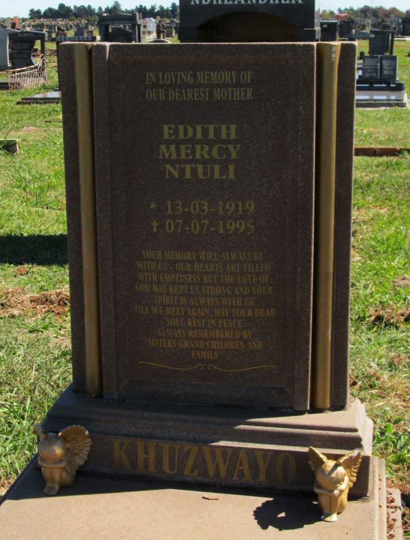 NTULI Edith Mercy 1919-1995