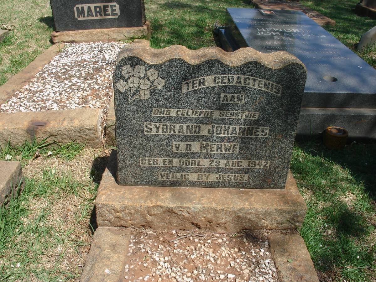 MERWE Sybrand Johannes, v.d. 1942-1942