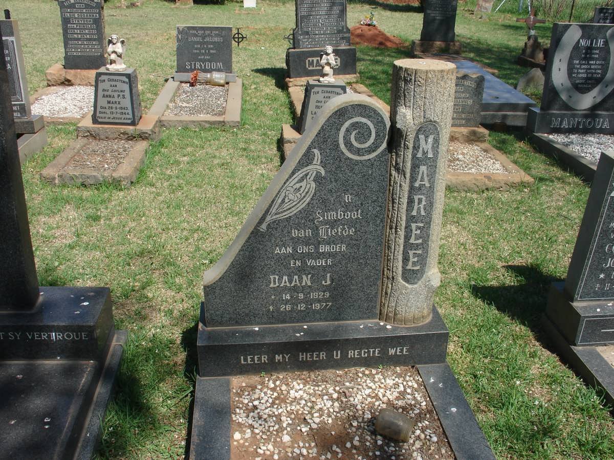 MAREE Daan J. 1929-1977