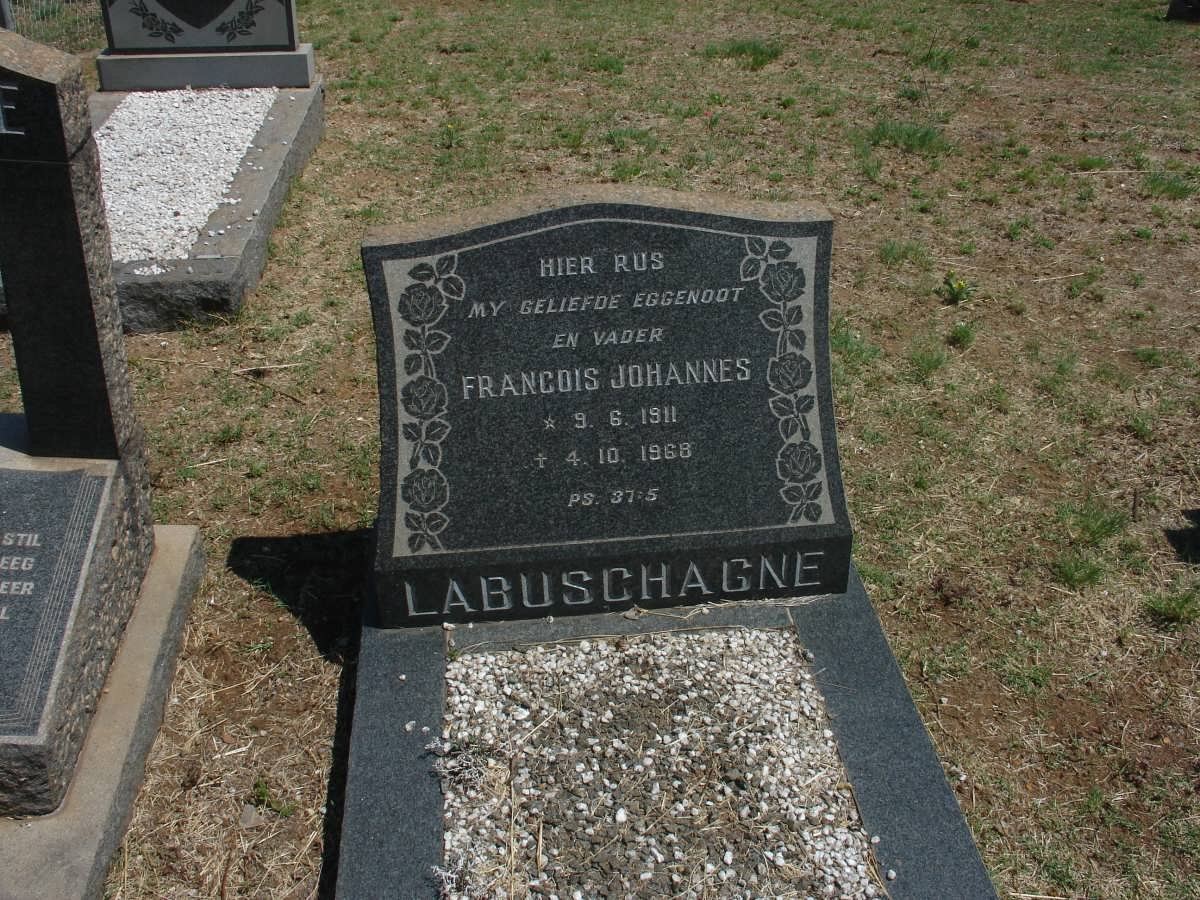 LABUSCHAGNE Francois Johannes 1911-1968