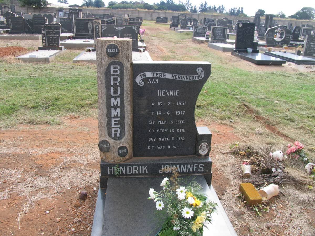 BRUMMER Hendrik Johannes 1951-1977