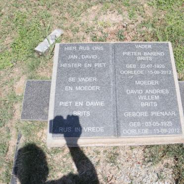 BRITS Pieter Barend 1920-2012 & David Andries Willem PIENAAR 1925-2012