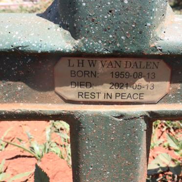 DALEN L.H.W., van 1959-2021