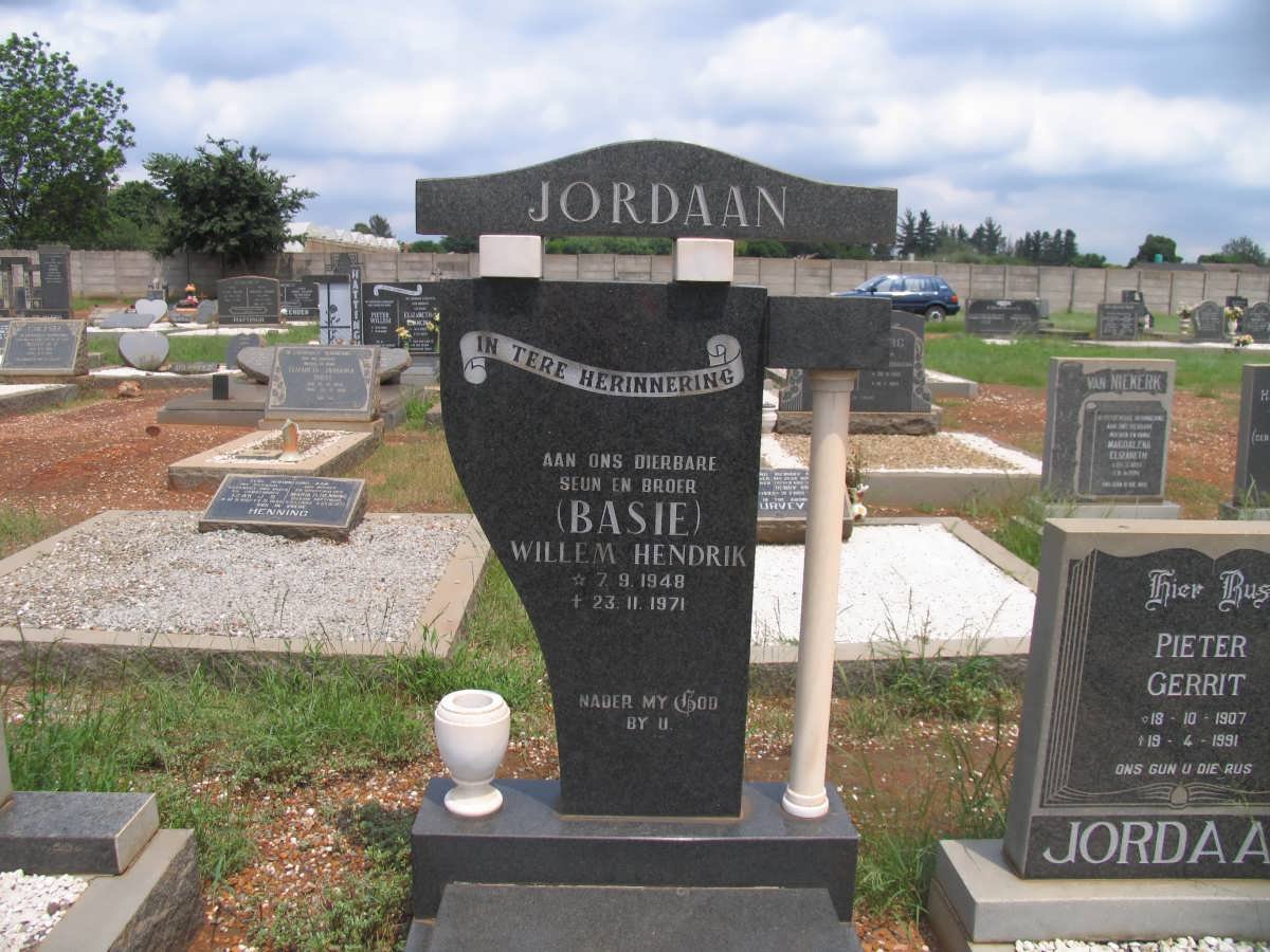 JORDAAN Willem Hendrik 1948-1971