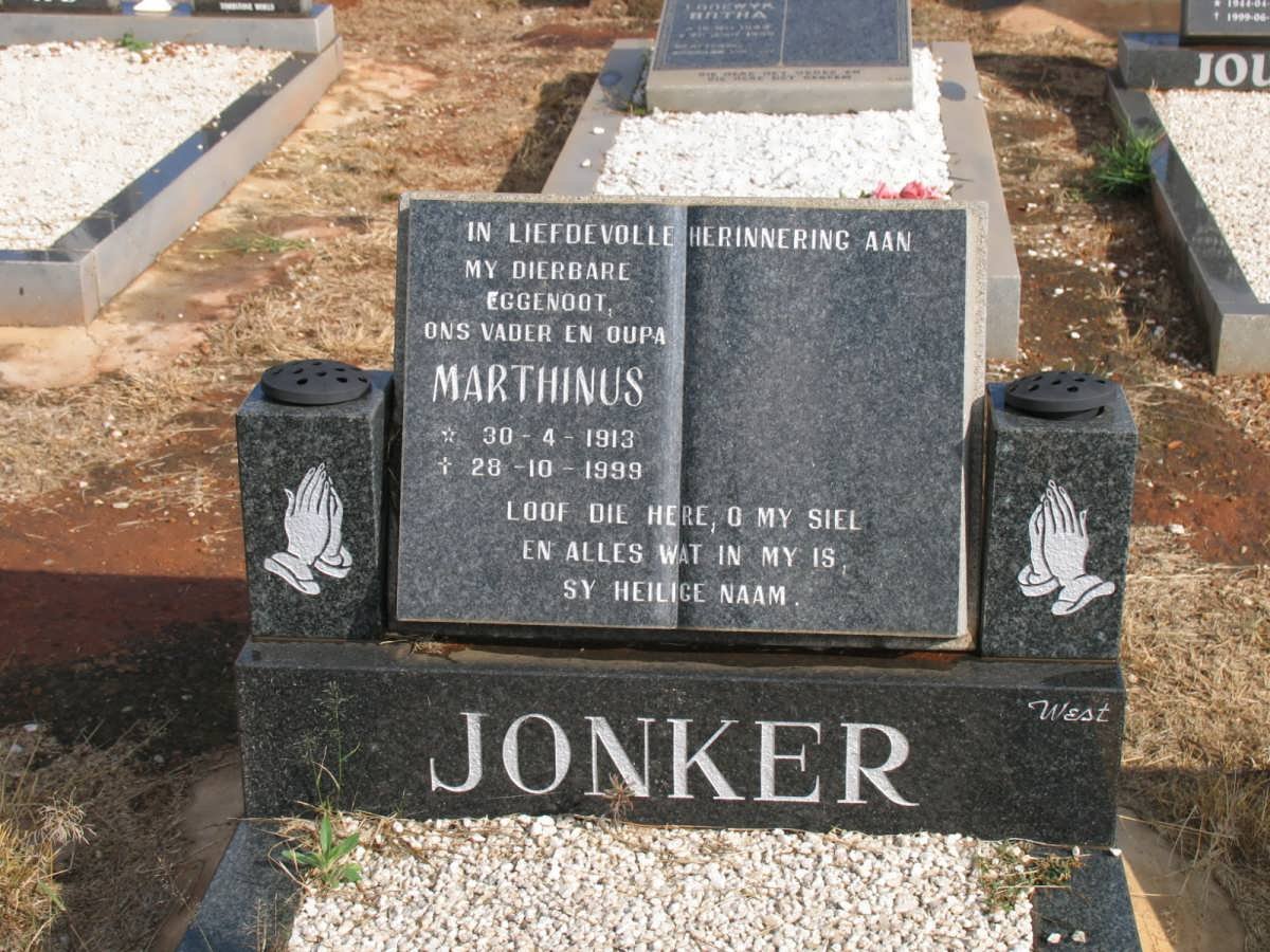 JONKER Marthinus 1913-1999