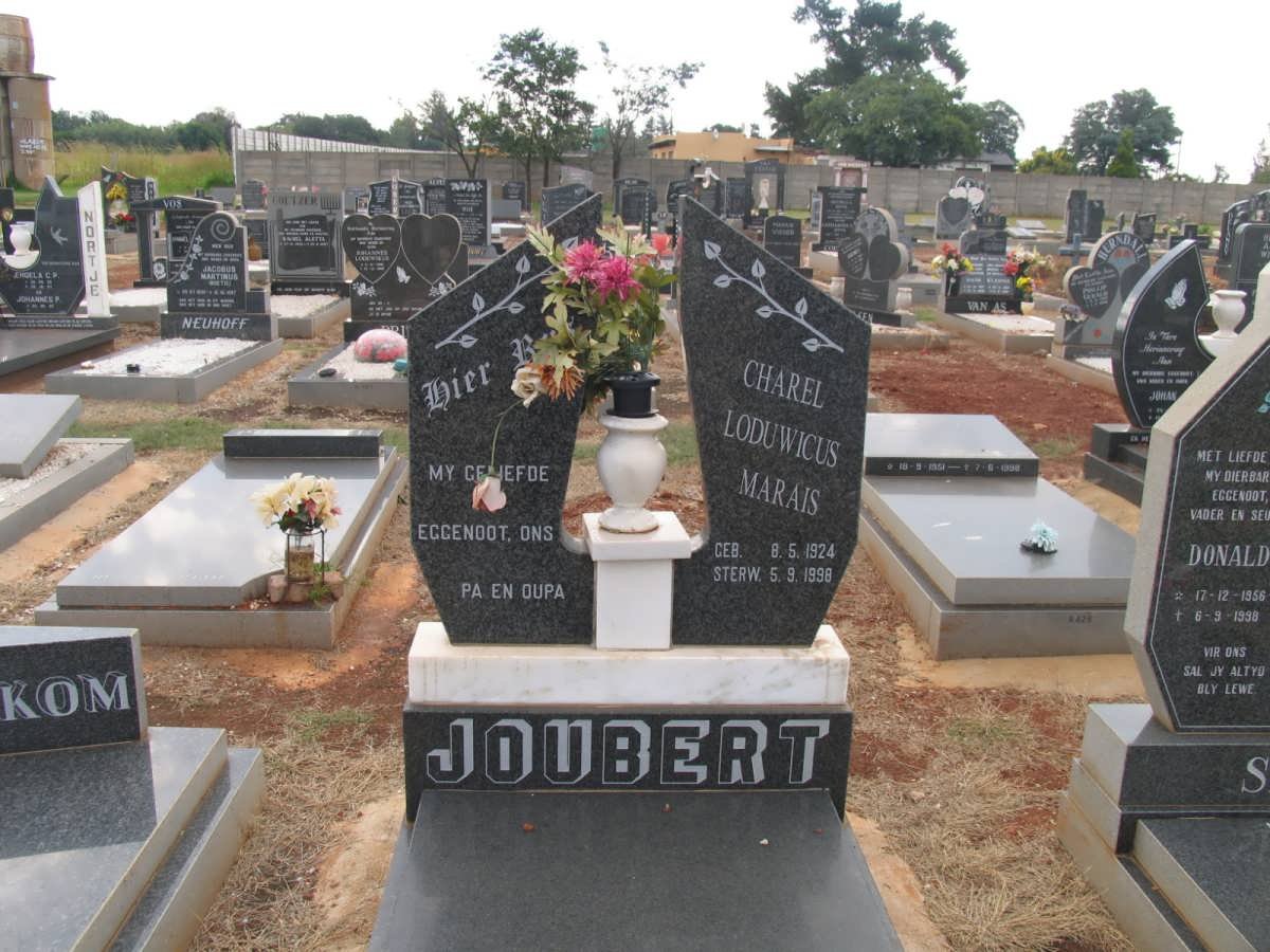 JOUBERT Charel Loduwicus Marais 1924-1998