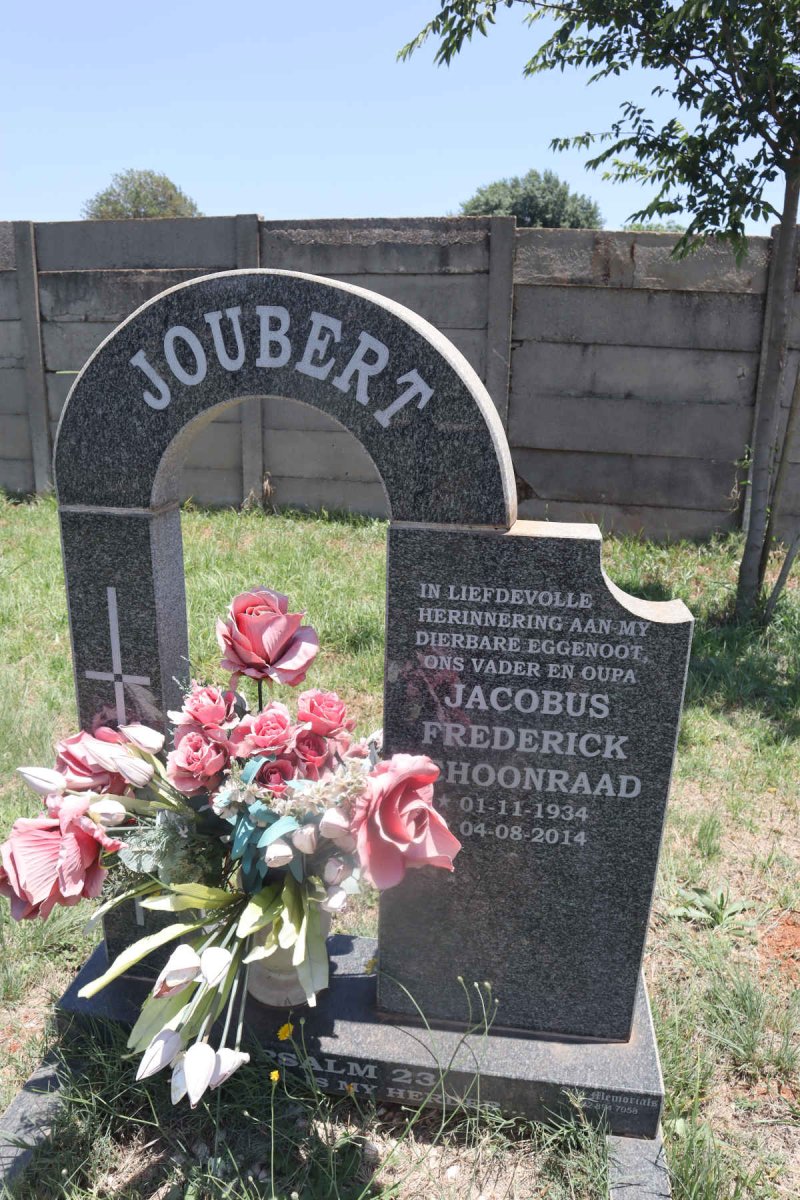 JOUBERT Jacobus Frederick Schoonraad 1934-2014