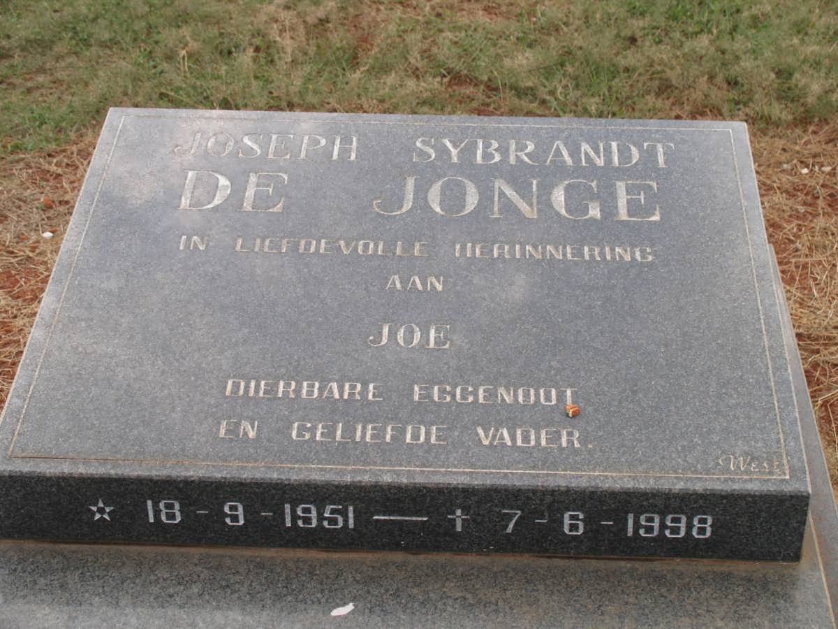 JONG Joseph Sybrandt, de 1951-1998