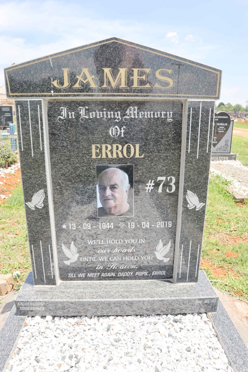 JAMES Errol 1944-2019