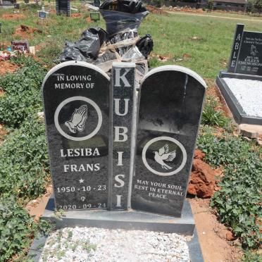 KUBISI Lesiba Frans 1950-2020