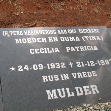 MULDER Cecilia Patricia  1932-1997