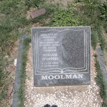 MOOLMAN Miriam 1945-2013