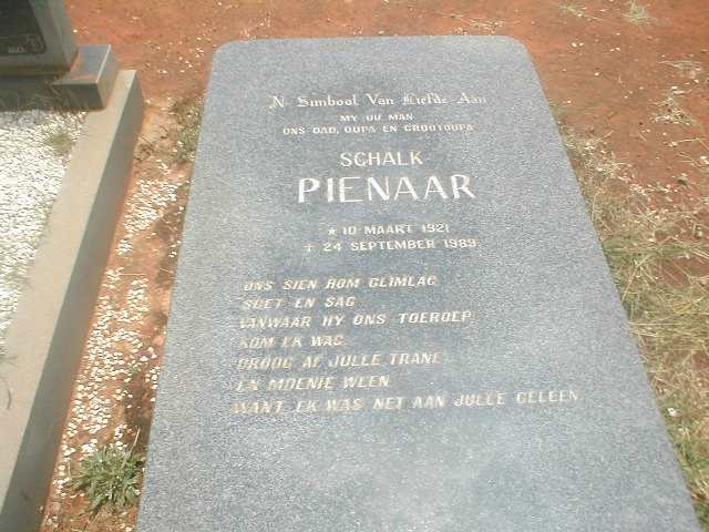 PIENAAR Schalk 1921-1989