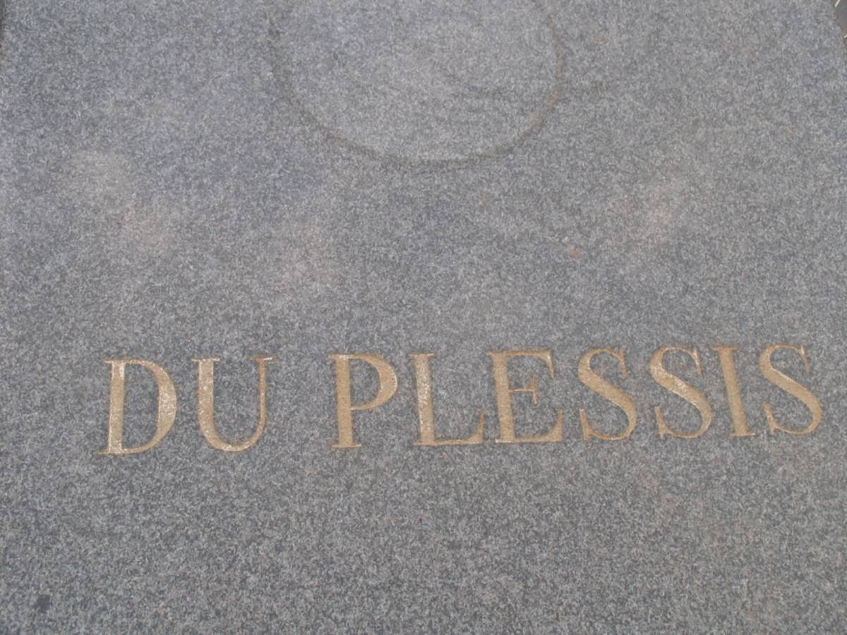 PLESSIS Roelof Petrus, du 1929-1998