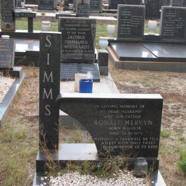 SIMMS Ronald Mervyn 1938-1979