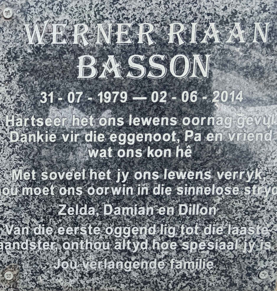 BASSON Werner Riaan 1979-2014