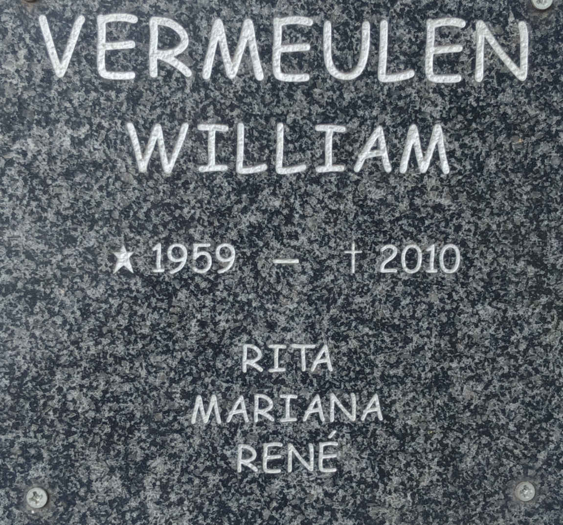 VERMEULEN William 1959-2010