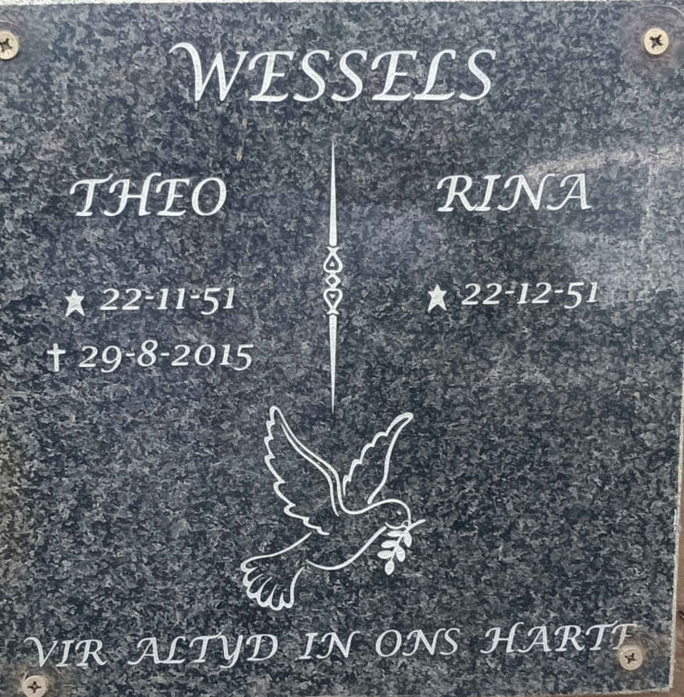 WESSELS Theo 1951-2015 & Rina 1951-
