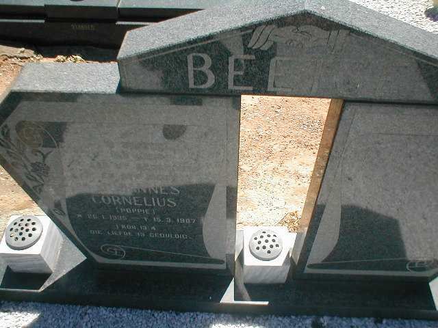 BEETGE Johannes Cornelius 1935-1987