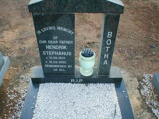 BOTHA Hendrik Stephanus 1931-1990