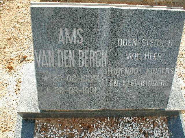 BERGH A.M.S., van den 1939-1991