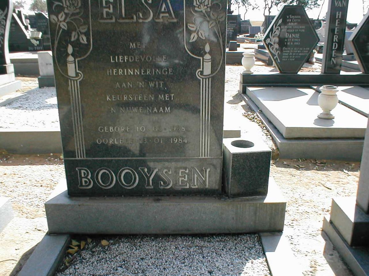 BOOYSEN Elsa 1938-1984
