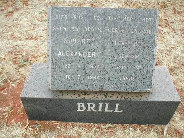 BRILL Robert Alexander 1952-1982