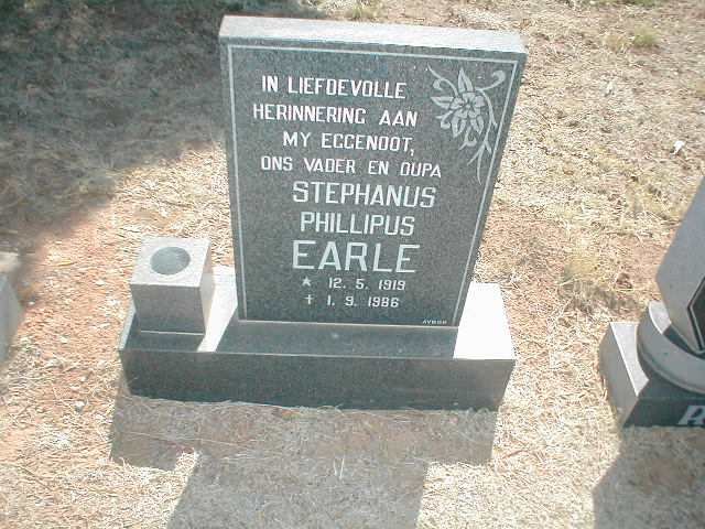 EARLE Stephanus Phillipus 1919-1986