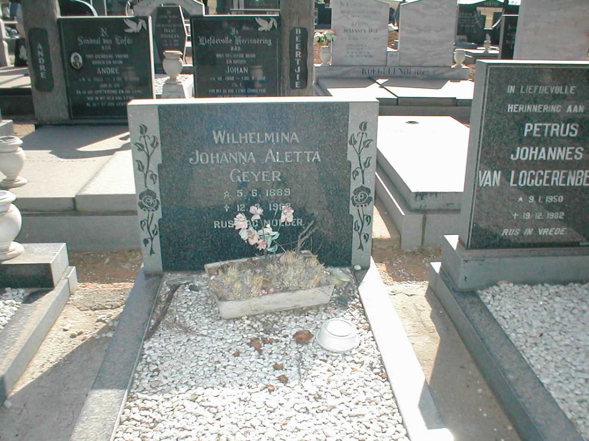 GEYER Johanna Aletta 1889-198?