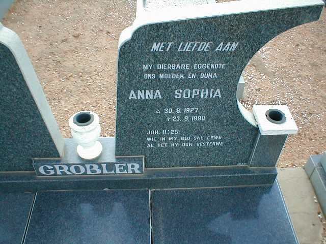 GROBLER Anna Sophia 1927-1990