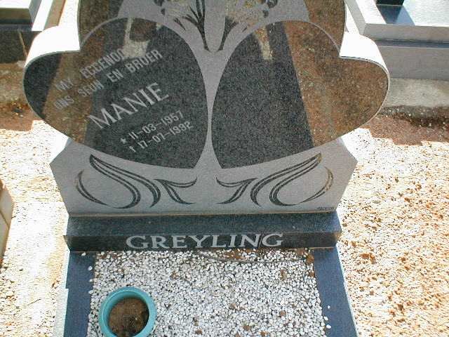 GREYLING Manie 1957-1992